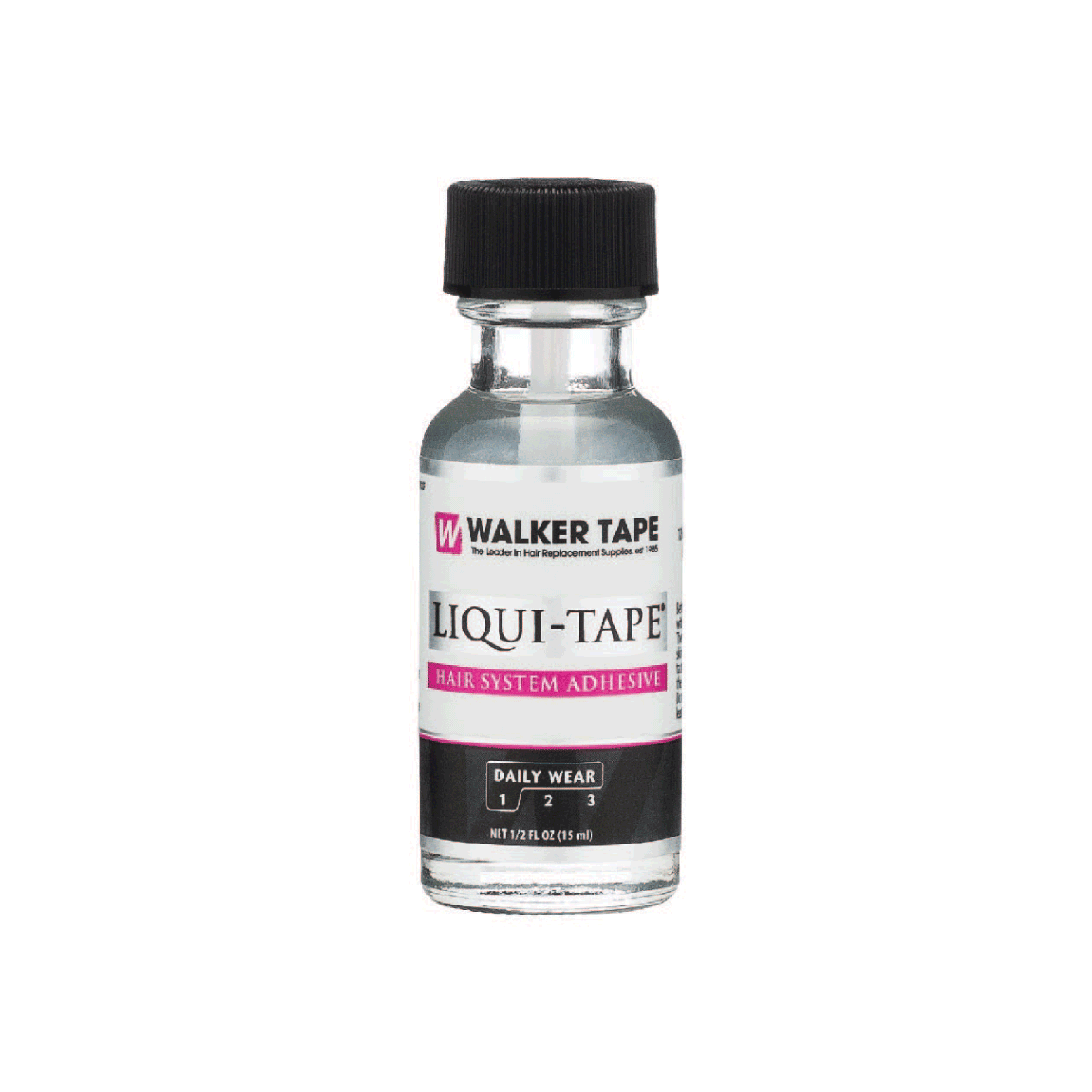 Walker Liqui-Tape Brush-On Hairpiece Adhesive 1/2 oz - Click Image to Close